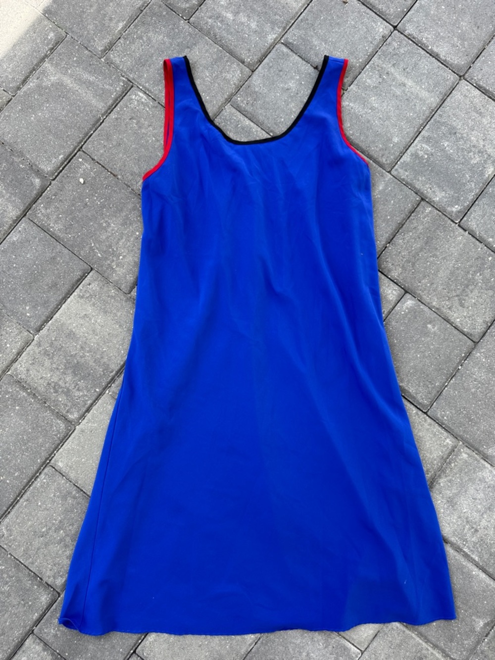 Natori Josephine Cobalt Blue Slip with Black Trim